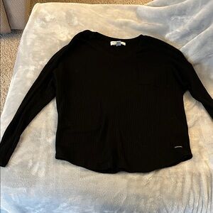 Black Calvin Klein Long Sleeve Top